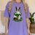 St Patrick's Day Leprechaun Boston Terrier Dog Shamrock For Men Women Kids Women's Comfort Colors T-Shirt Violet
