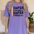 Super Teacher By Day Super Tired By Night Back To School Women's Comfort Colors T-Shirt Violet