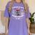 I Survived 100 Days Of School Teacher Kids Cat Lover Women's Comfort Colors T-Shirt Violet