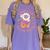 I Survived 67 Days Of School Groovy Retro Teachers Girls Women's Comfort Colors T-Shirt Violet