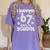 I Survived 67 Days Of School Teachers Students Women's Comfort Colors T-Shirt Violet