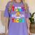 T Is For Teacher And Tacos For Teacher & Tacos Lovers Women's Comfort Colors T-Shirt Violet T Is For Teacher And Tacos For Teacher & Tacos Lovers Women's Comfort Colors T-Shirt Violet