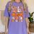 I Teach The Cutest Pumpkins Halloween Fall Teacher Women Women's Comfort Colors T-Shirt Violet I Teach The Cutest Pumpkins Halloween Fall Teacher Women Women's Comfort Colors T-Shirt Violet