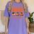 I Teach The Cutest Pumpkins Halloween Teacher Cat Lover Women's Comfort Colors T-Shirt Violet