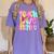 Teach Love Inspire Preppy Back To School Teacher Women Women's Comfort Colors T-Shirt Violet Teach Love Inspire Preppy Back To School Teacher Women Women's Comfort Colors T-Shirt Violet