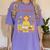 I Teach In My Pajamas Crayon Home School Teacher PJs Women's Comfort Colors T-Shirt Violet