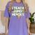 I Teach Superheroes School Teacher Professor Women's Comfort Colors T-Shirt Violet I Teach Superheroes School Teacher Professor Women's Comfort Colors T-Shirt Violet