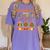 Teach Thanksgiving Teacher Thankful For My 1st Grade Turkeys Women's Comfort Colors T-Shirt Violet Teach Thanksgiving Teacher Thankful For My 1st Grade Turkeys Women's Comfort Colors T-Shirt Violet