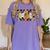 Teacher Appreciation Boho Floral Leopard Checkered Women's Comfort Colors T-Shirt Violet
