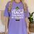 Teacher Christmas Teaching Is My Favorite Women's Comfort Colors T-Shirt Violet