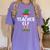 The Teacher Elf Matching Family Christmas Women's Comfort Colors T-Shirt Violet The Teacher Elf Matching Family Christmas Women's Comfort Colors T-Shirt Violet