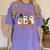 Teacher Halloween Trick Or Teach Cute Ghost Coffee Pumpkins Women's Comfort Colors T-Shirt Violet
