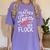 This Teacher Loves Her Flock Flamingo Teacher Class Women's Comfort Colors T-Shirt Violet This Teacher Loves Her Flock Flamingo Teacher Class Women's Comfort Colors T-Shirt Violet