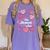 Teacher Positive Affirmations Candy Heart Valentine's Day Women's Comfort Colors T-Shirt Violet