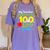 My Teacher Survived 100 Days Of Me Women's Comfort Colors T-Shirt Violet