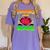 Teacher Teachers Love Brains Skeleton Hand Heart Halloween Women's Comfort Colors T-Shirt Violet