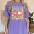 Teachers Aide Boo Crew Ghost Groovy Halloween For Women Women's Comfort Colors T-Shirt Violet Teachers Aide Boo Crew Ghost Groovy Halloween For Women Women's Comfort Colors T-Shirt Violet