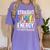 Teacher's Assistant Straight Outta Energy Teaching Tie Dye For Men Women Women's Comfort Colors T-Shirt Violet