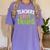 Teachers Love Brains Halloween Teacher Zombie Women's Comfort Colors T-Shirt Violet Teachers Love Brains Halloween Teacher Zombie Women's Comfort Colors T-Shirt Violet