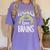 Teachers Love Zombie Teacher Halloween Fun Women's Comfort Colors T-Shirt Violet