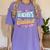 Teacher's Sidekick Teacher Assisting Teaching Assistant Women's Comfort Colors T-Shirt Violet