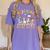 Teaching Future Leaders Teacher Back To School Cute Goose Women's Comfort Colors T-Shirt Violet