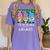 Teaching My Little Gnomies With Gnome For Teacher Women Women's Comfort Colors T-Shirt Violet