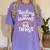 Teaching Tiny Humans Big Things I Teacher Women's Comfort Colors T-Shirt Violet
