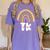 Team TK Transitional Kindergaten TK Crew Squad Teacher Kids Women's Comfort Colors T-Shirt Violet