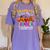 Thankful For My 1st Grade Turkeys Thanksgiving Teacher Fall Women's Comfort Colors T-Shirt Violet Thankful For My 1st Grade Turkeys Thanksgiving Teacher Fall Women's Comfort Colors T-Shirt Violet