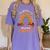 Thankful For My 5th Grade Turkeys Thanksgiving Teacher Women's Comfort Colors T-Shirt Violet