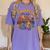 Thankful For My Preschool Turkeys Thanksgiving Teacher Fall Women's Comfort Colors T-Shirt Violet