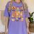 Thanksgiving One Thankful Art Teacher Fall Groovy Men Women Women's Comfort Colors T-Shirt Violet Thanksgiving One Thankful Art Teacher Fall Groovy Men Women Women's Comfort Colors T-Shirt Violet