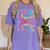 Tie Dye 8th Grade Typography Team Eighth Grade Teacher Women's Comfort Colors T-Shirt Violet