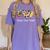Tie Dye Hippie Peace Love Teach Teacher Appreciation Women's Comfort Colors T-Shirt Violet