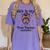 This Is My Tired Teacher Costume Skull Halloween Messy Bun Women's Comfort Colors T-Shirt Violet This Is My Tired Teacher Costume Skull Halloween Messy Bun Women's Comfort Colors T-Shirt Violet