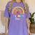 TK And Kinder Crew TK Teacher Transitional Kindergarten PreK Women's Comfort Colors T-Shirt Violet
