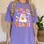 Trick Or Teach Cute Floral Ghost Teacher Halloween Costume Women's Comfort Colors T-Shirt Violet Trick Or Teach Cute Floral Ghost Teacher Halloween Costume Women's Comfort Colors T-Shirt Violet