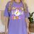 Trick Or Teach Groovy Halloween Teachers Women's Comfort Colors T-Shirt Violet