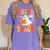 Trick Or Teach Halloween Shirt For Teacher Kids Floral Ghost Women's Comfort Colors T-Shirt Violet