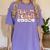 Trick Or Teach With Symbols Special Education Teacher Spooky Women's Comfort Colors T-Shirt Violet Trick Or Teach With Symbols Special Education Teacher Spooky Women's Comfort Colors T-Shirt Violet