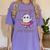 Trick Or Treat Point Your Feet Halloween Ghost Dance Teacher Women's Comfort Colors T-Shirt Violet