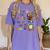 Turkey Thanksgiving Art Teacher Costume Tee For Artists Women's Comfort Colors T-Shirt Violet