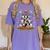 Ugly Sweater Christmas Tree Boston Terrier Dog Xmas Pajama Women's Comfort Colors T-Shirt Violet