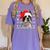 Ugly Xmas Sweater Santa Boston Terrier Dog Christmas For Men Women Kids Women's Comfort Colors T-Shirt Violet
