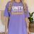 Unity Kindness Shirt Women Teachers Kids Unity Day Orange Women's Comfort Colors T-Shirt Violet