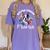Watercolor Floral Boston Terrier Mama Dog Lover Mother's Day For Men Women Girls Kids Women's Comfort Colors T-Shirt Violet