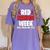 We Wear Red For Red Ribbon Week Awareness Mothers Teachers Women's Comfort Colors T-Shirt Violet We Wear Red For Red Ribbon Week Awareness Mothers Teachers Women's Comfort Colors T-Shirt Violet