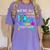 We'Re All Different But We Swim Together Elementary Teacher Women's Comfort Colors T-Shirt Violet