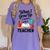 When I Grow Up I Want To Be Teacher Kids Women's Comfort Colors T-Shirt Violet When I Grow Up I Want To Be Teacher Kids Women's Comfort Colors T-Shirt Violet